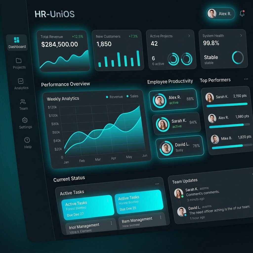 HR-UniOS AI Dashboard Preview